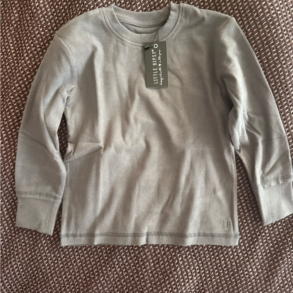 Little Bipsy Charcoal Long Sleeve Tee